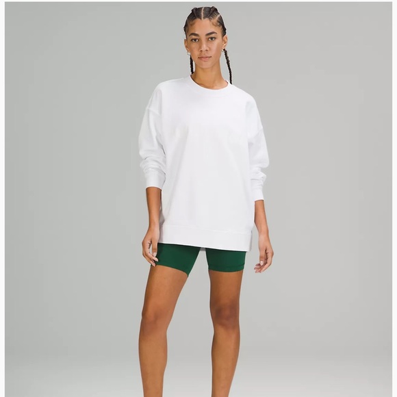 Lululemon Perfectly Oversized Crew Sweatshirt 8 White - Picture 2 of 9
